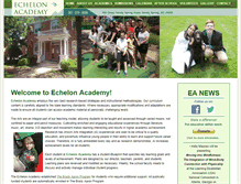 Tablet Screenshot of echelonacademy.com